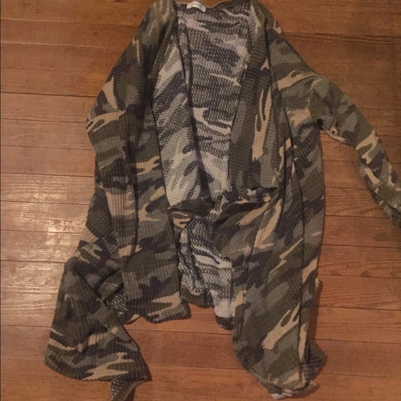 Cherish Sweaters - Cherish Soft Thermal Asymmetrical Hem Cardigan